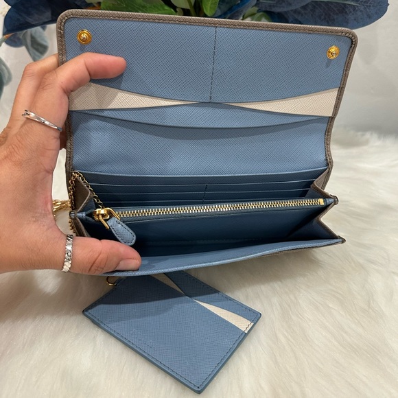 PRADA Multicolor Bifold Wallet On Chain With Card Case - Picture 5 of 16